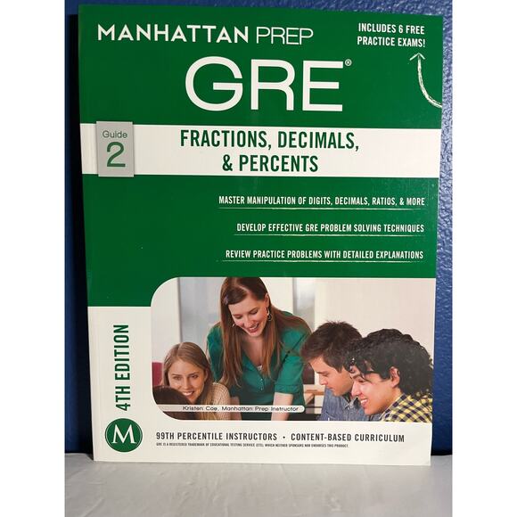 GRE Fractions, Decimals, & Percents (Manhattan Prep GRE Strategy Guides) - Picture 1 of 7